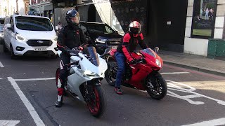 SUPERBIKES in London 2024DucatiYamahaKawasakiBMW [upl. by Paddie124]