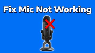 How To Fix Microphone Not Working on Windows 11 [upl. by Raila]