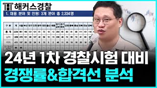 경찰공무원 시험 24년 1차 지역별 경쟁률amp합격선 분석 l 김대환 형사법 [upl. by Zack]