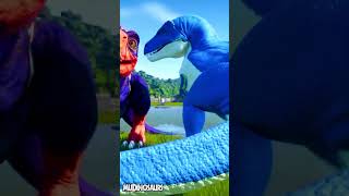 Compilation of dinosaurs battle in Jurassic World Adventure Spinosaurus Trex Chomper Oxalaia [upl. by Filomena840]