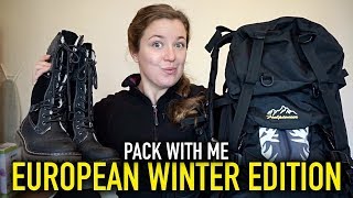 PACK WITH ME European Winter Edition HAND LUGGAGE ONLY [upl. by Yrdnal428]