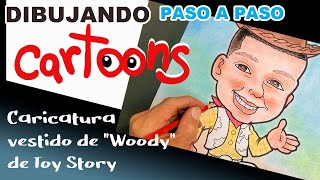 Caricatura vestido de quotWoodyquot Toy Story [upl. by Imhskal696]