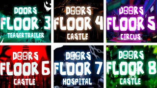 Trailer Comparison Doors Floor 3 Vs Doors Floor 4 Vs Doors Floor 5 Vs Doors 8 [upl. by Annehs]