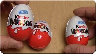 Kinder Überraschung 3 Üeier Unboxing Überraschungseier SCHLUMPF Hibbel [upl. by Dannye]