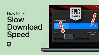 How To Fix Slow Download Speed on Epic Games Launcher [upl. by Pickett]