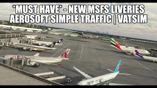 MUST HAVE Aerosoft Simple Traffic  Live Traffic amp VATSIM Liveries for MSFS 2020 [upl. by Clarance]