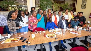 RAILA ODINGA ENJOYS BREAKFAST AT NAIROBI CBD [upl. by Ravi]