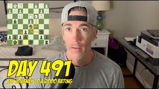 Day 491 Playing chess every day until I reach a 2000 rating [upl. by Cornew776]