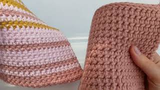 Thermal Stitch Single Crochet  How to Crochet a Potholder [upl. by Ifok]