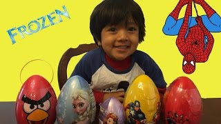 Ryan Opens Easter eggs Surprise 2015 [upl. by Ferrand999]