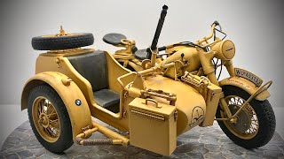 ITALERI 19 Scale Model  BMW R75  Full Build Montage [upl. by Elliven]