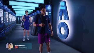 TopSpin 2K25 NEW UPDATE  Federer vs Zverev in Australian Open 👀🔥 [upl. by Cressy]