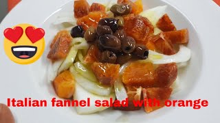 Fennel salad with orange in Italian style [upl. by Eiramlirpa]