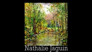 Speed painting Palette knife landscape oil painting by Nathalie JAGUIN [upl. by Bergen]