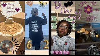 DAY IN LIFE VLOG💗 cleaning out peanut cage HAPPY BDAY GRANNY💙🥰 SCHOOL VLOG [upl. by Lemhaj106]