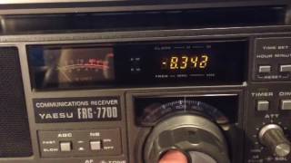 Yaesu FRG 7700 Tuning Long Wave [upl. by Annirok152]