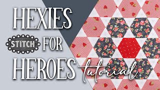 Hexies for Heroes Quilt Tutorial  Lisa Bongean  Primitive Gatherings [upl. by Ahsial]