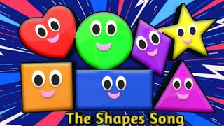 The Shapes Song Triangle Rectangle Rhymes Shapes Education for Kids Abc Phonics Song kids baby [upl. by Arualana]