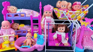 9 Minutes Satisfying with Unboxing Cute Doll Stroller Toys，Baby Bathtub Playset ASMR  Review Toys [upl. by Neelyad841]