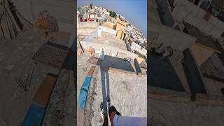 Rooftop parkour running pov [upl. by Anitserp413]