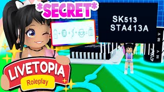 MICRO CHIP LOCATION SCHOOL SECRET in LIVETOPIA Roleplay roblox [upl. by Horan]