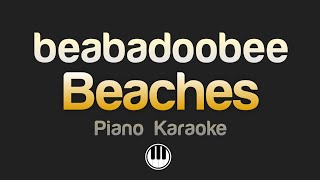 beabadoobee  Beaches Karaoke Lower Key [upl. by Kial]