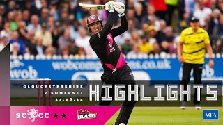 HIGHLIGHTS Banton scores 79 but Gloucestershire chase 188 to win T20 derby [upl. by Enilamme96]