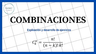 Combinaciones  Ejercicios resueltos [upl. by Parrnell]