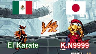 SNK vs Capcom  SVC Chaos Super Plus  El Karate vs KN9999 FT5 [upl. by Madai]