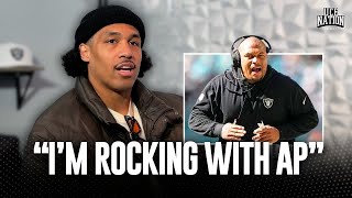 Isaiah PolaMao talks Antonio Pierce as the Raiders HC [upl. by Josey146]