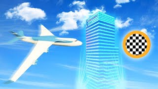 FLYING THROUGH HOLOGRAPHIC BUILDINGS GTA 5 Funny Moments [upl. by Alenairam]