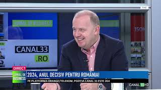 Jurnal de business la Canal 33 cu Alexandru Catalan si Octavian Badescu [upl. by Ynabla]