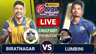 Biratnagar Kings vs Lumbini Lions Live Scores amp Commentary  Npl 2024 Match 7  Nepal Premier League [upl. by Wyly]