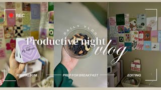 productive night vlog as a crafter 🎀  daily vlog  Malayalam [upl. by Annaeirb616]