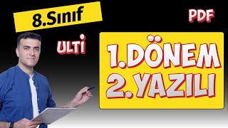 8sınıf Matematik 1dönem 2yazılı soruları Ulti Yayınları PDF [upl. by Luane]