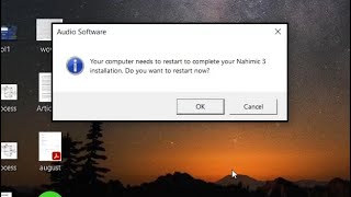 Audio Software Your computer needs to restart to complete your Nahimic 3 Installation [upl. by Nalyak]