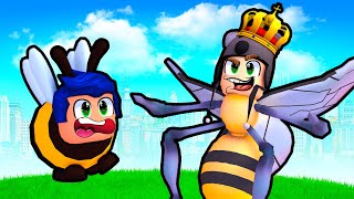 VIDA DE ABELHA NO ROBLOX BE A BEE  Brancoala Games [upl. by Nosak]