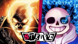 Ghost Rider VS Sans  STRIFE [upl. by Kcirad239]