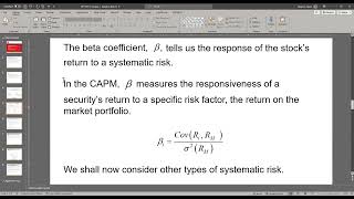 Arbitrage Pricing Theory PPT [upl. by Giulio]