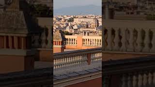 ROME 🇮🇹  View from Fontana dellAcqua Paola al Gianicolo Roma Italia shorts [upl. by Ahsinot]