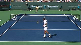 Sampras vs Agassi Indian Wells Final 2001 Highlights [upl. by Lundquist449]