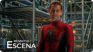 Los 3 Spidermans Juntos  SpiderMan No Way Home Español Latino 2021 HD Tom Andre y Tobey [upl. by Anitnelav]