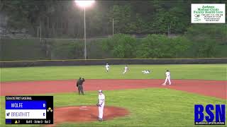 High School Baseball  Breathitt County Bobcats vs Wolfe County Wolves  05062024 [upl. by Sirehc558]