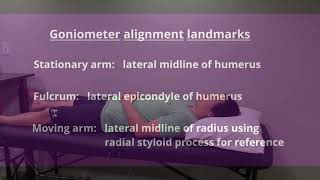 Range of Motion Measurement Elbow Flexion [upl. by Batsheva]