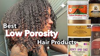 The BEST natural hair products for LOW POROSITY hair [upl. by Brok]