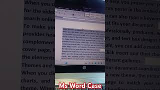 Ms Word Case music excel excelmusic excelshortcuts song [upl. by Ahsilram]