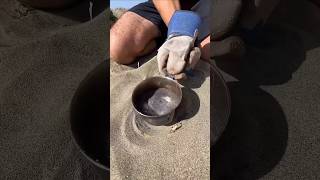 Making bracelet by extracting iron from sands 😱 [upl. by Aivatnahs]