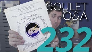 Goulet QampA 232 Art of Cursive Penmanship Making Inks Shade More and Uncommon Pen Features [upl. by Rolo]