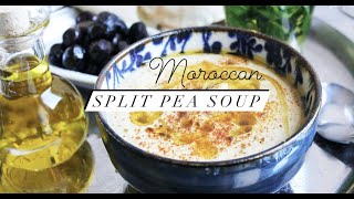 Moroccan Split Pea Soup Bissara Recipe  شوربة الفول المغربية البصارة 😋 [upl. by Chuah964]