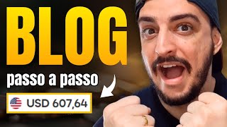 COMO CRIAR UM BLOG E COMO GANHAR DINHEIRO COM BLOG profissional [upl. by Hardner]